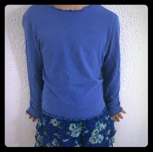Girls blue long sleeved shirt